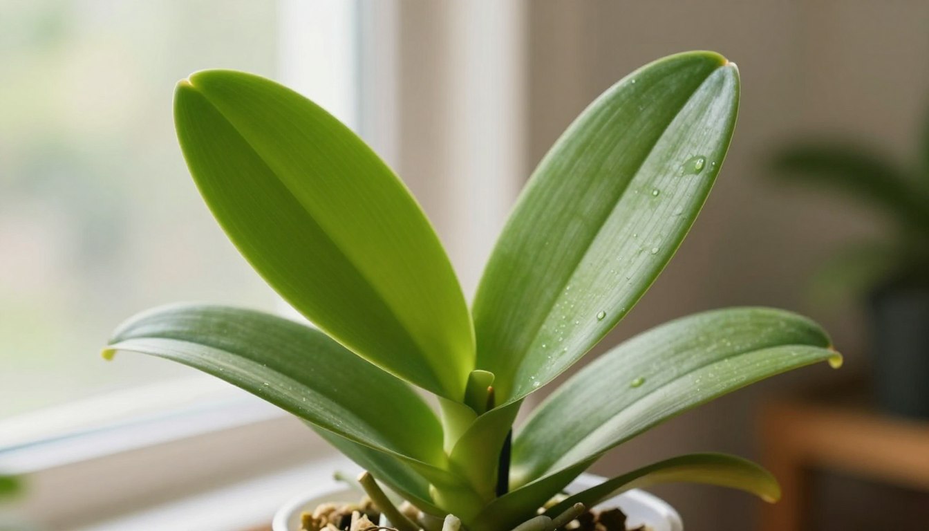 gdy storczyk wypuszcza liście zamiast kwiatów