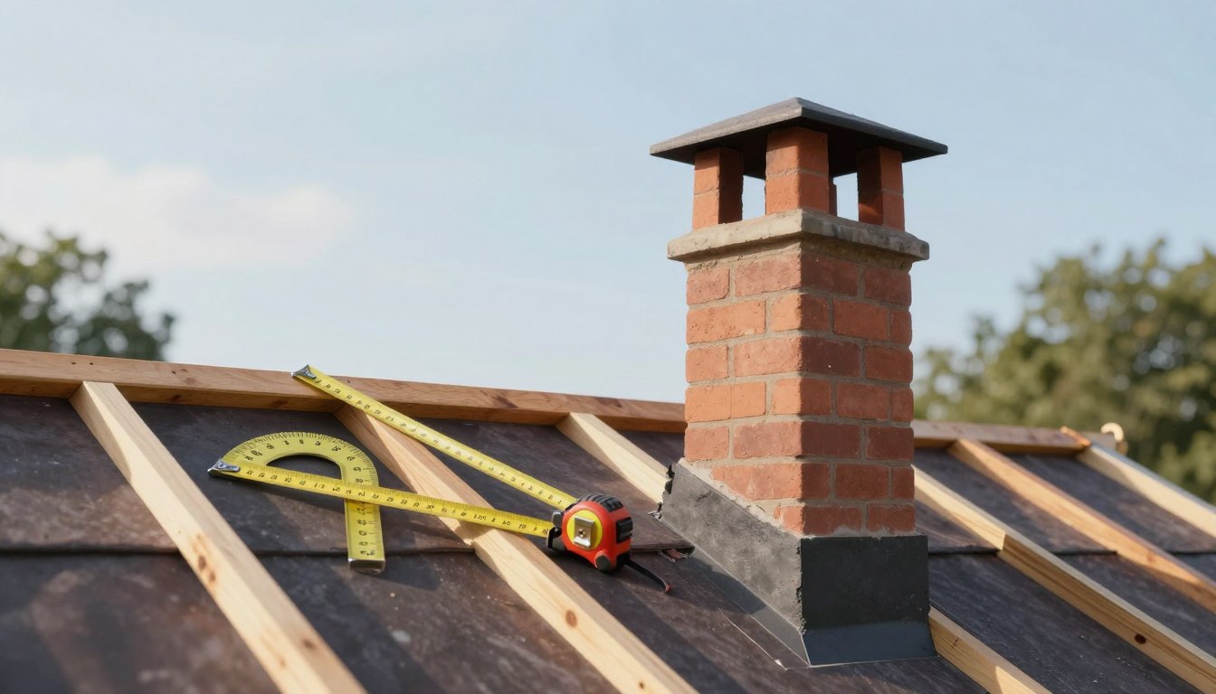 odległość komina od krokwi