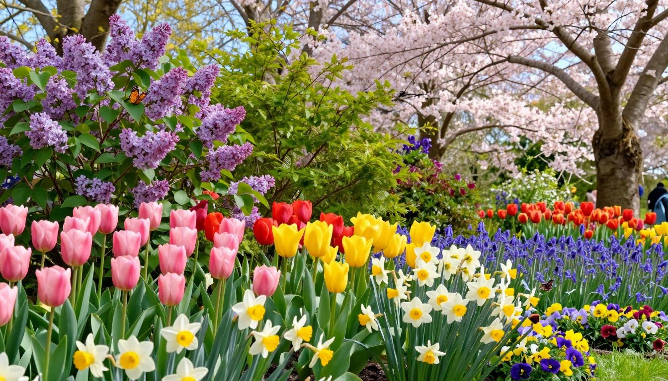 wiosenne kwiaty ogrodowe